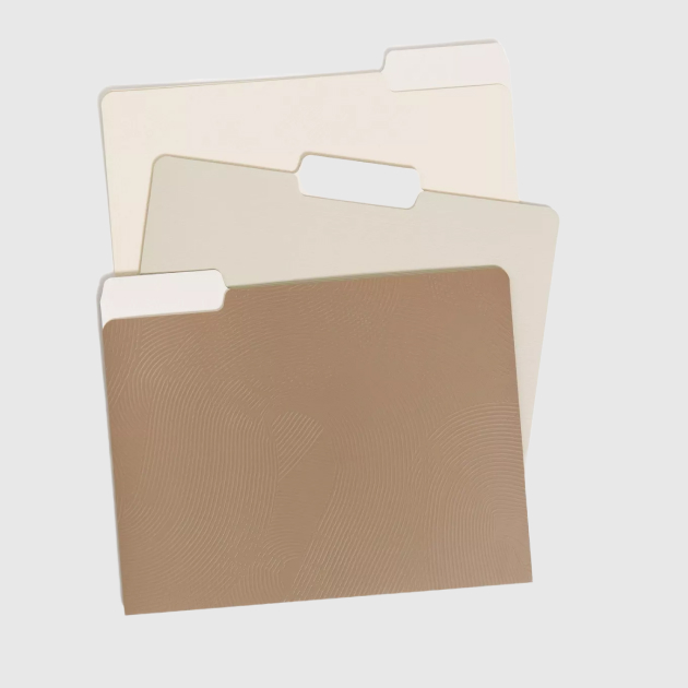 U Brands 12ct File Folders Subtle Textures (2)