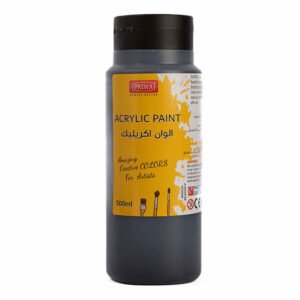 لون أكريليك بريما أسود 38 – عبوة 500 مل